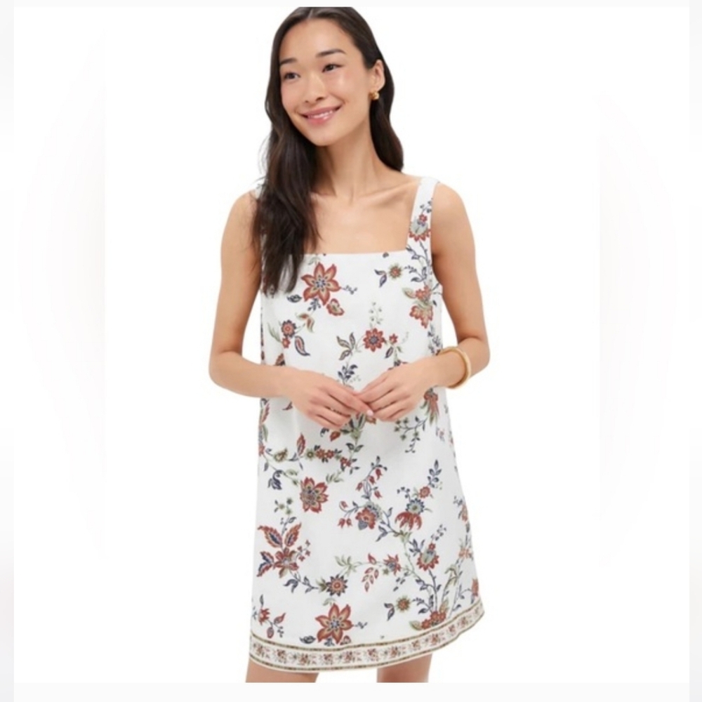 Tuckernuck Terracotta Chintz Cotton Linen Cassie Dress